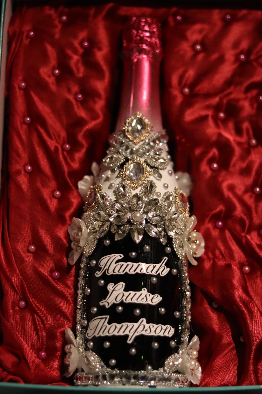 Champagne with Crystal & Satin Glasses